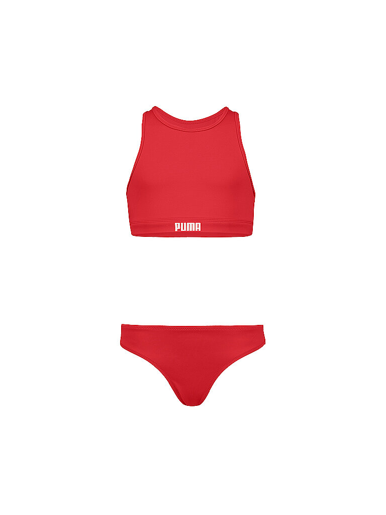 Mädchen Bikini Racerback rot 140 B