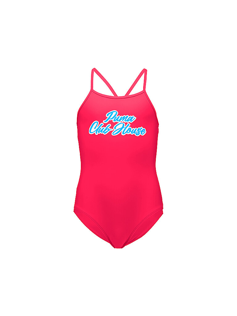 PUMA Mädchen Badeanzug Club House rot | 140