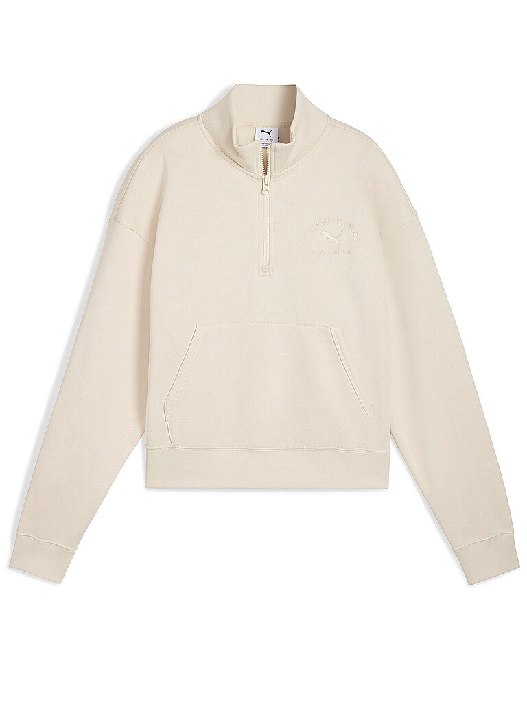 Puma Sweater Half-Zip Cotton-Polyester Creme