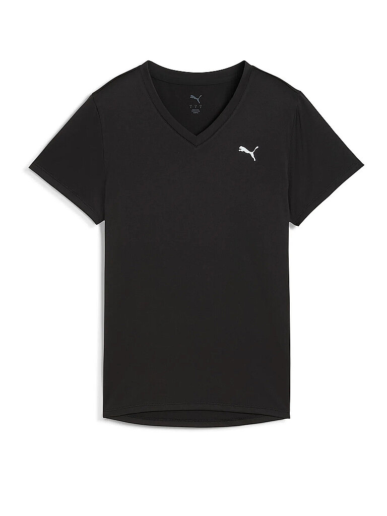 Puma Fitnessshirt V-Neck Essential Schwarz