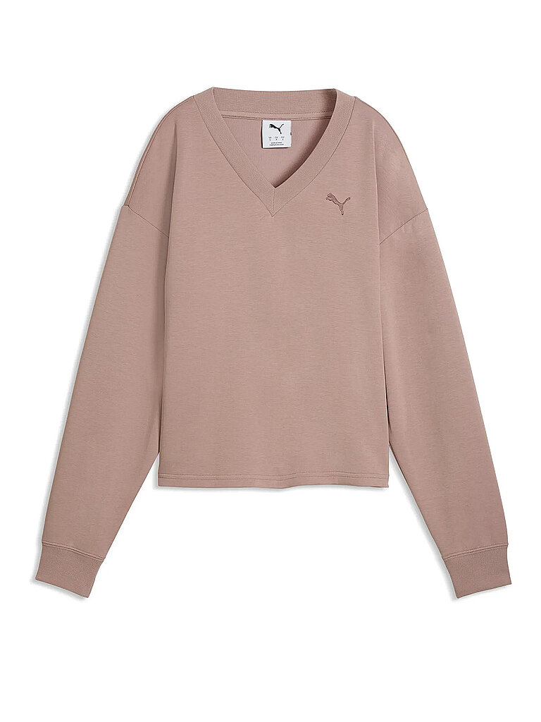 Puma Sweater Elevated Comfort Essentials Hellbraun