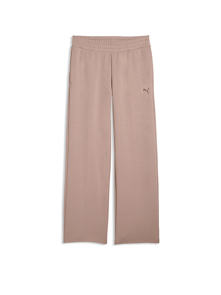 Puma Jogginghose Straight Leg Cotton Hellbraun