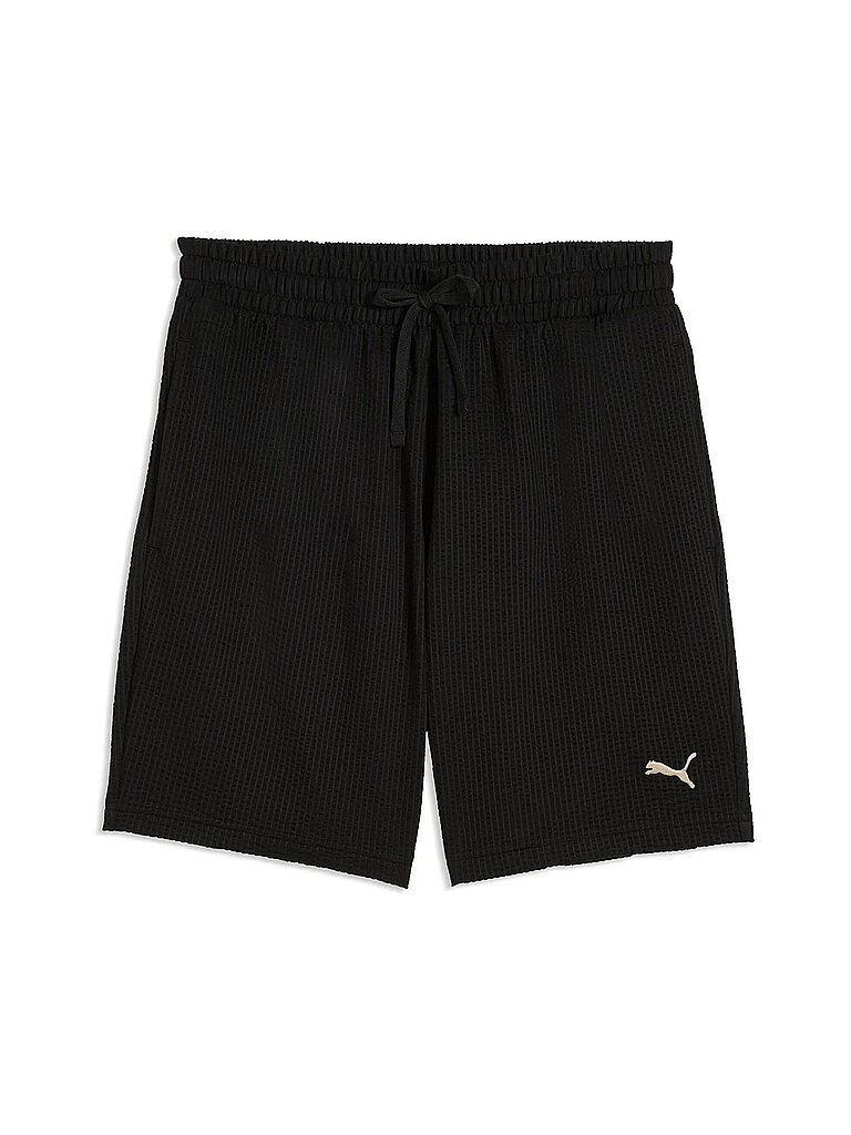 Puma Shorts Textured Essential Baumwolle-Polyester-Elasthan Schwarz