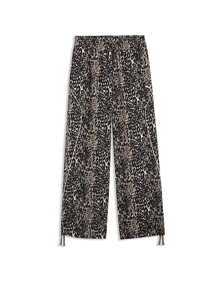 PUMA Damen Jogginghose Animal AOP Wide Leg camel | M