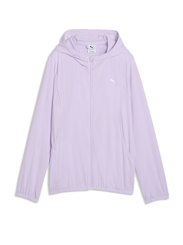 PUMA Damen Fitnessjacke Run Velocity Woven Hoodie lila | S