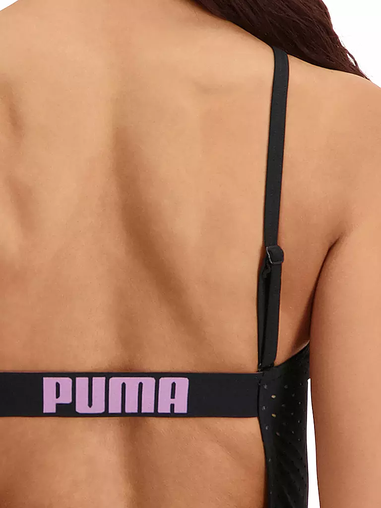 PUMA | Damen Badeanzug High Neck | schwarz