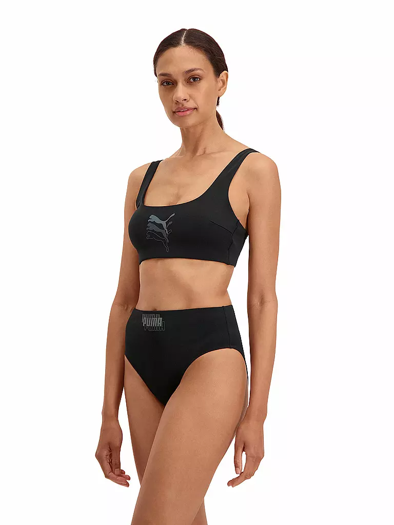 PUMA | Damen Bikinihose High Waist Brief | schwarz