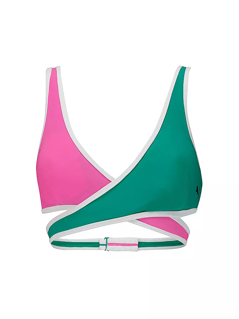 PUMA | Damen Bikinioberteil Contour Plunge | pink