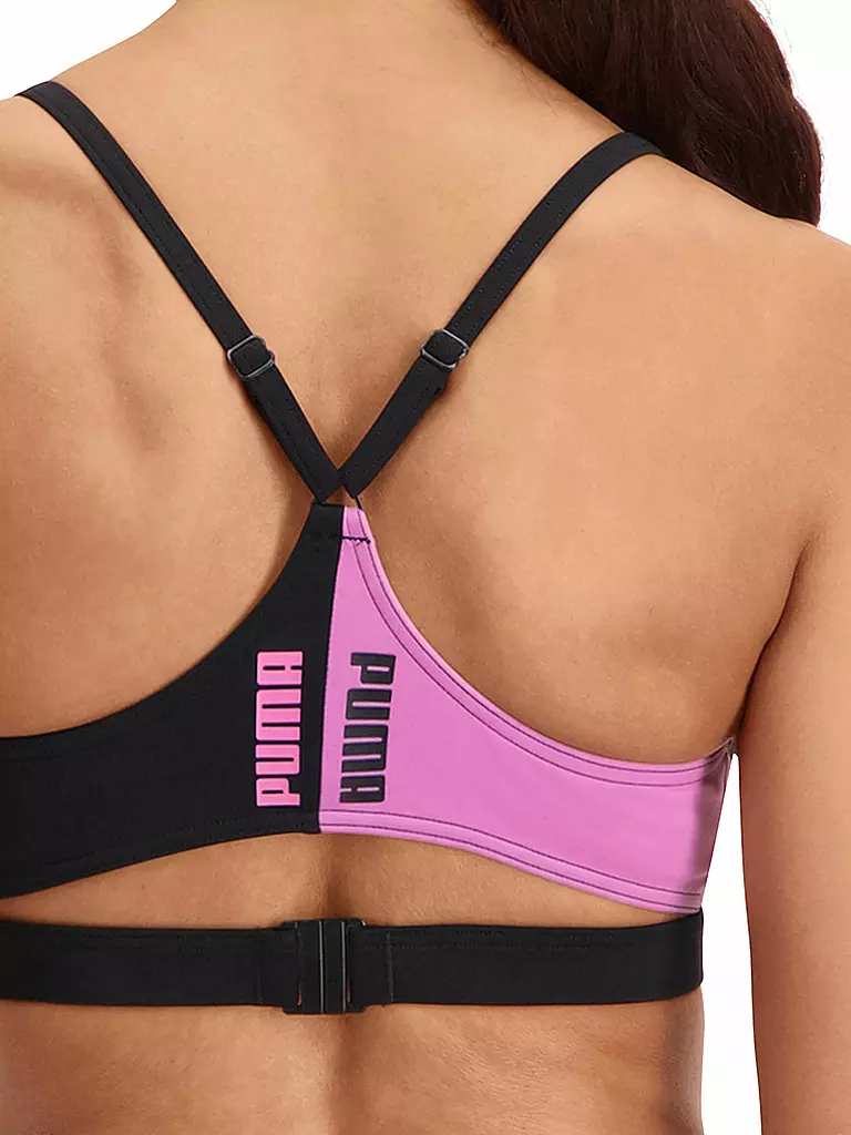 PUMA | Damen Bikinioberteil Heritage Stripe | pink