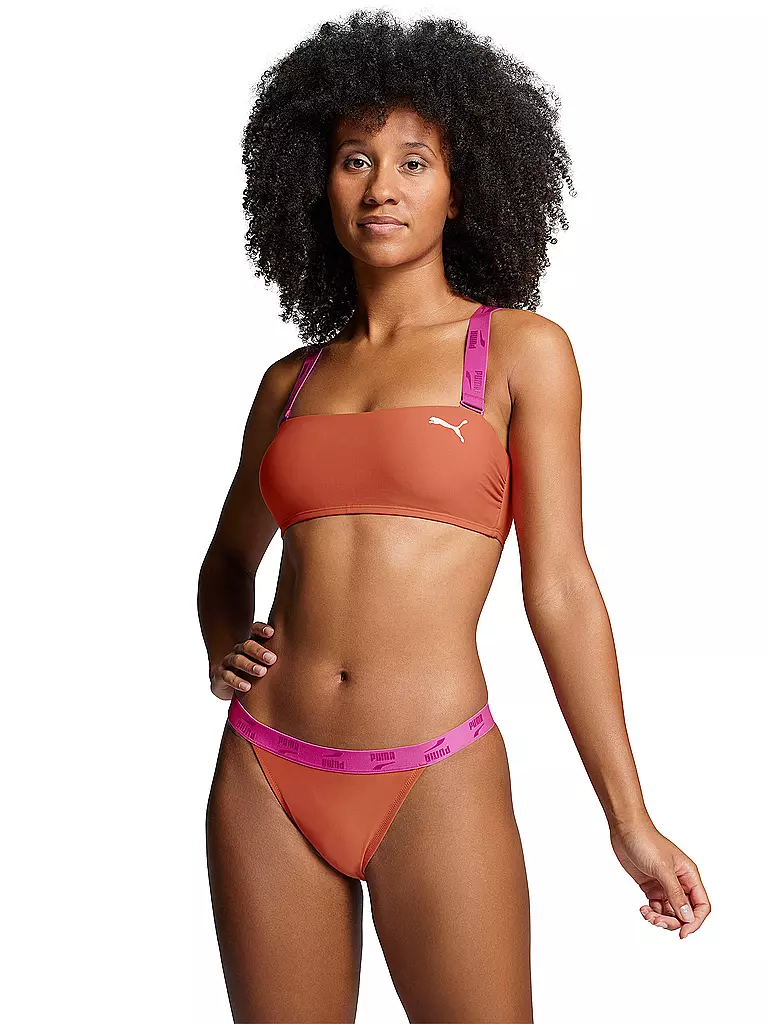 PUMA | Damen Bikinioberteil Swim Colourblock | pink