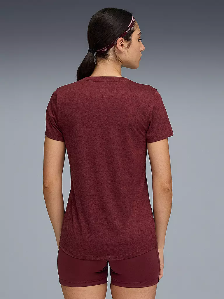 PUMA | Damen Fitnessshirt Essential Heather | schwarz