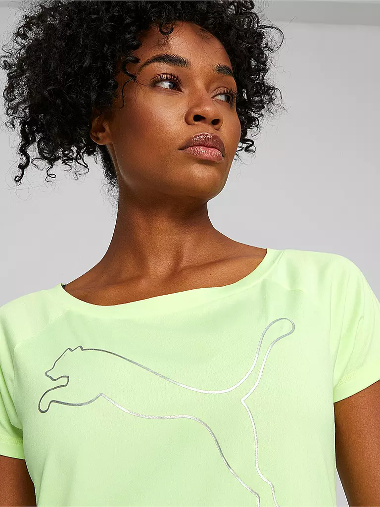 PUMA | Damen Fitnessshirt Favourite Jersey Cat | grün