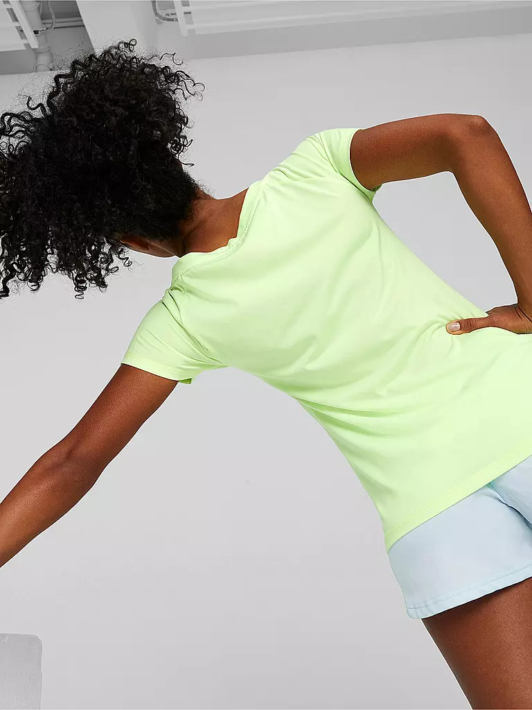 PUMA | Damen Fitnessshirt Favourite Jersey Cat | grün