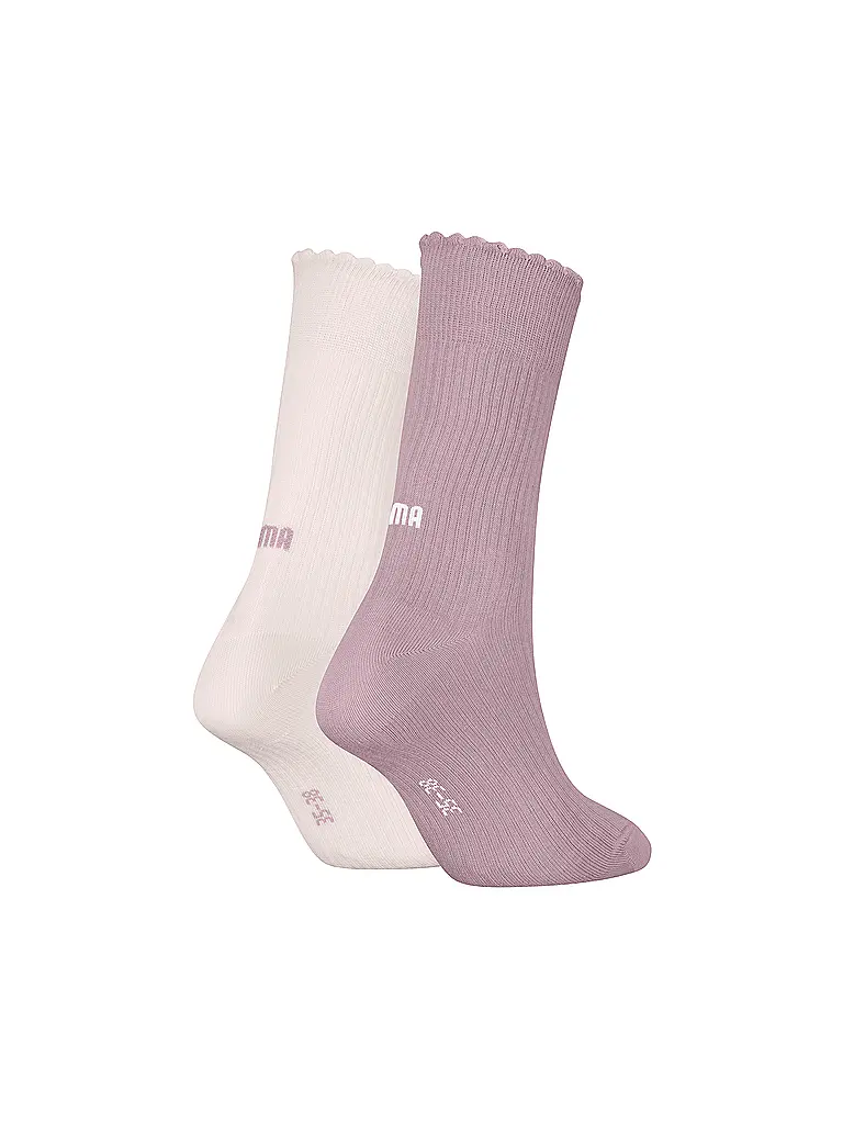 PUMA | Damen Freizeitsocken Scallop Edge 2er Pack | rosa