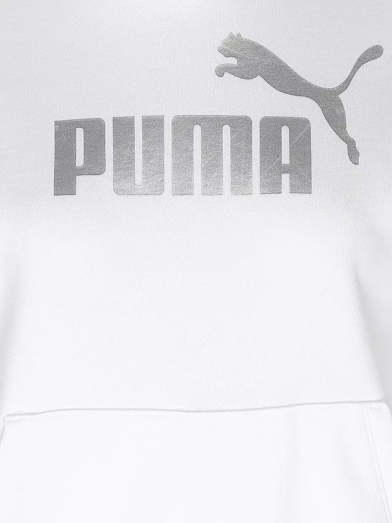 PUMA | Damen Hoodie Metallic Logo | weiss