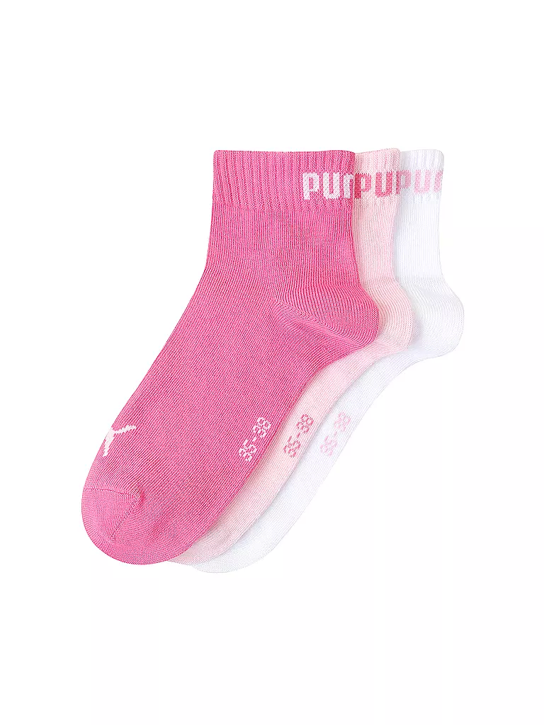 PUMA | Damen Socken Quarter 3er Pkg.  | pink