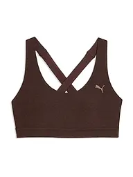 PUMA | Damen Sport-BH CLOUDSPUN Medium Support | Braun