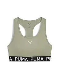 PUMA | Damen Sport-BH Keeps Elastic Logo Medium Support | hellgrün