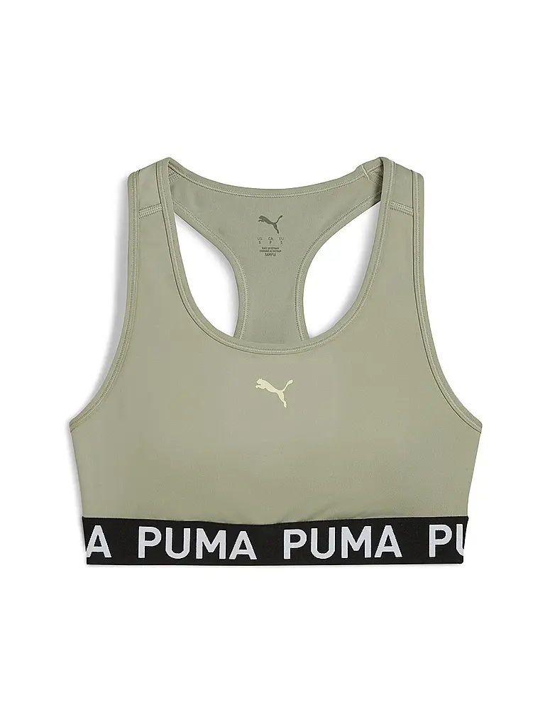 PUMA | Damen Sport-BH Keeps Elastic Logo Medium Support | hellgrün