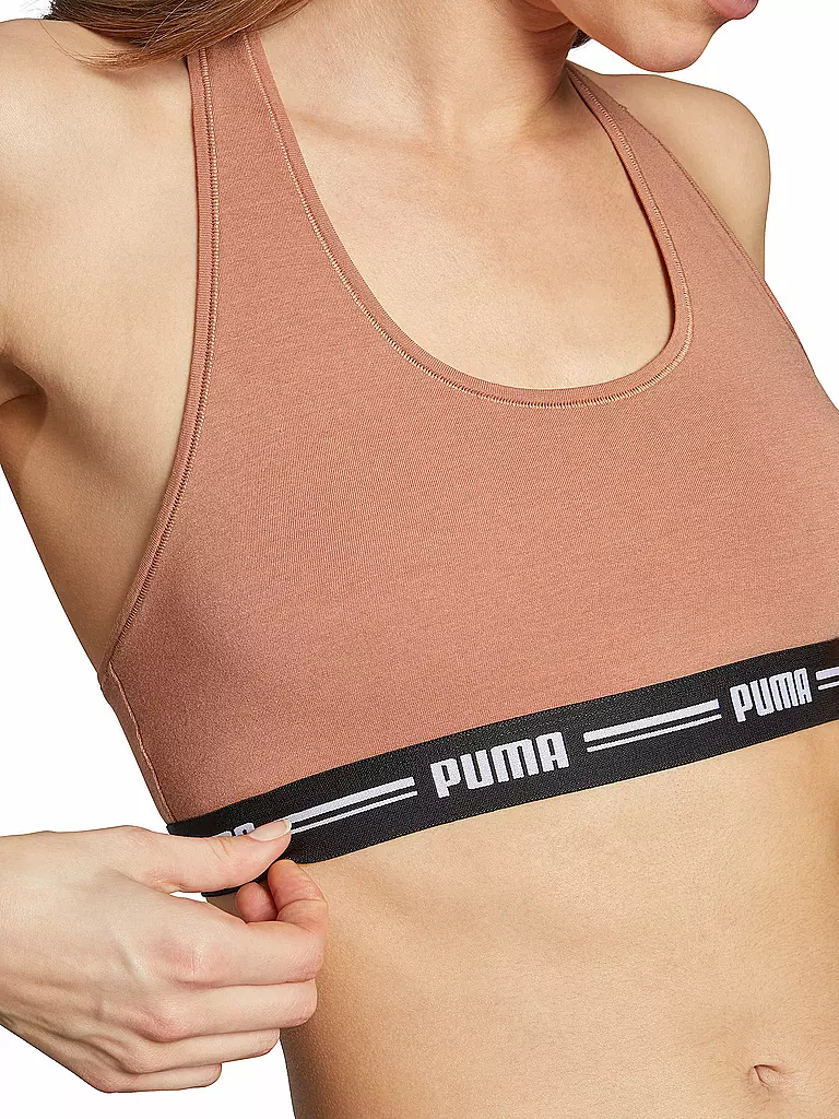 PUMA | Damen Sport-BH Racer Back | braun