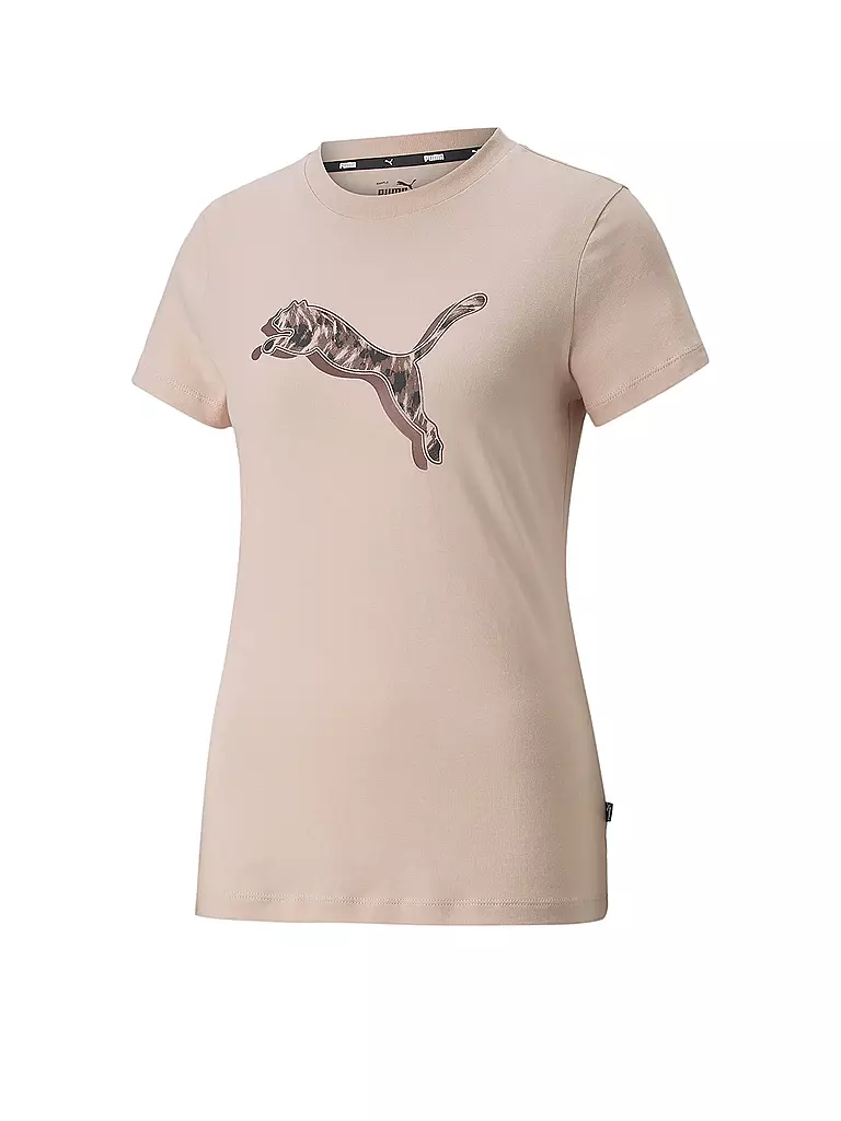 PUMA | Damen T-Shirt Power Safari Graphic | rosa