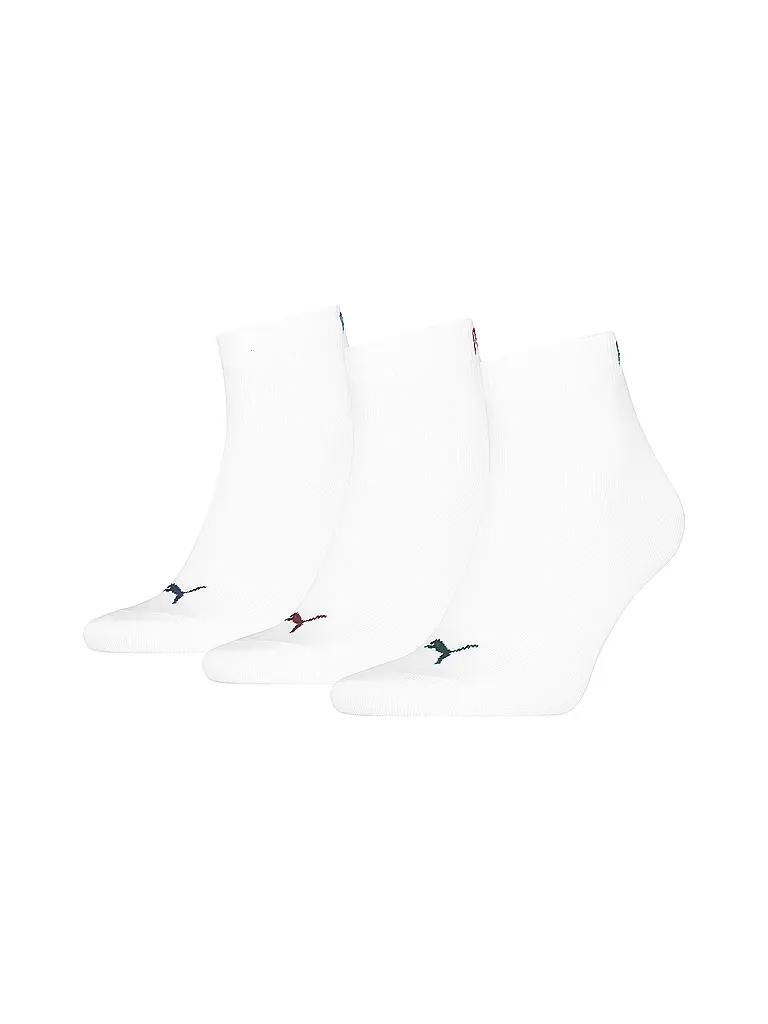 PUMA | Freizeitsocken Quarter Plain 3er Pkg. | weiss