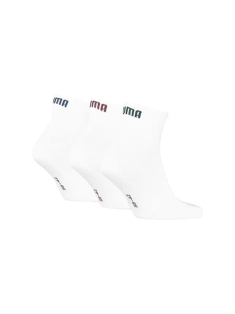 PUMA | Freizeitsocken Quarter Plain 3er Pkg. | weiss