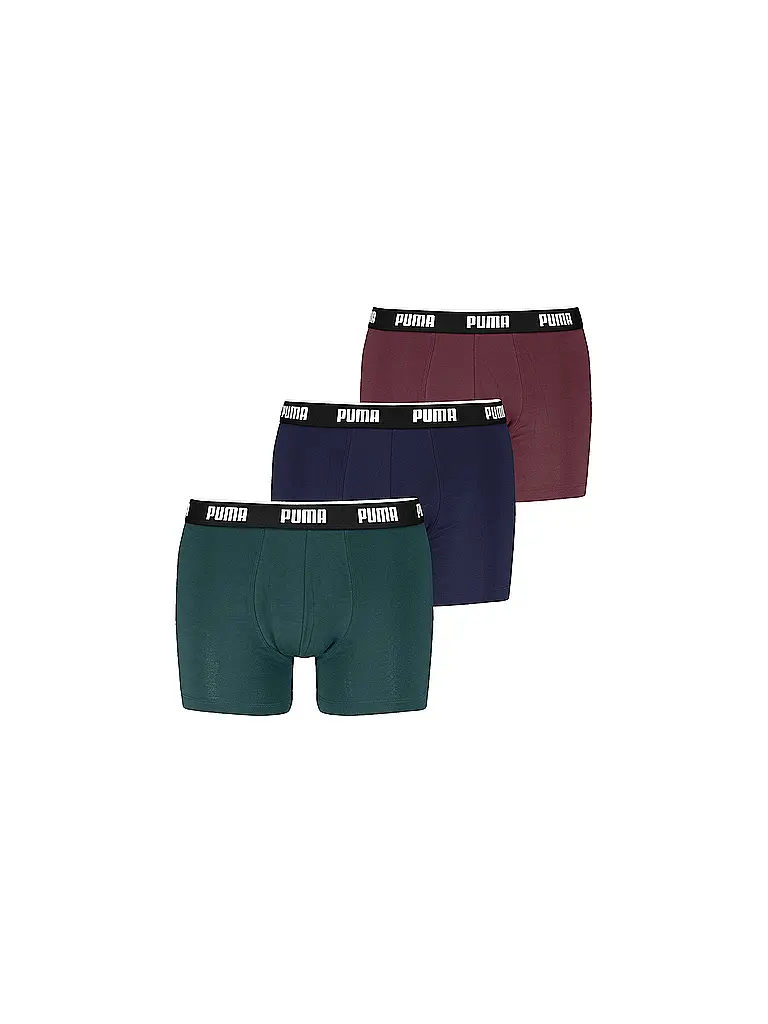 PUMA | Herren Boxer 3er Pkg. | dunkelgrün