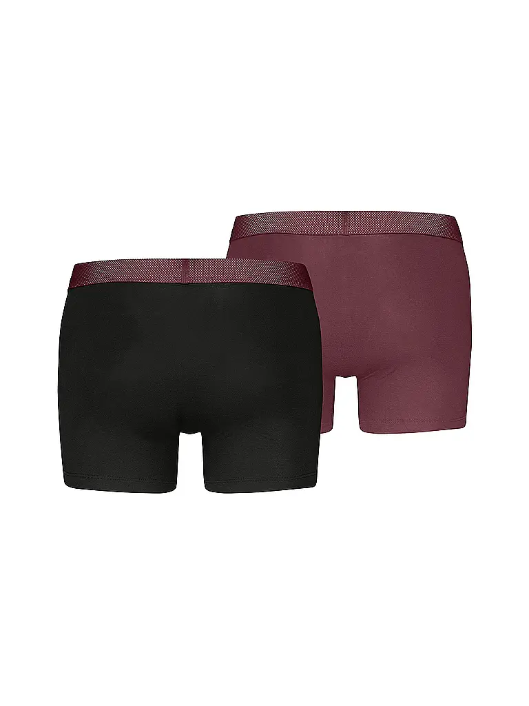 PUMA | Herren Boxershorts Mesh Waistand 2er Pack | dunkelrot