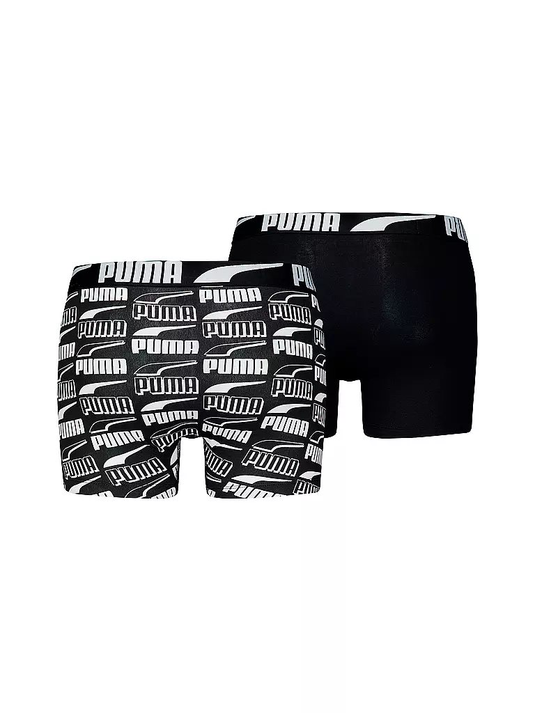 PUMA | Herren Boxershorts Printed 2er Pkg. | schwarz