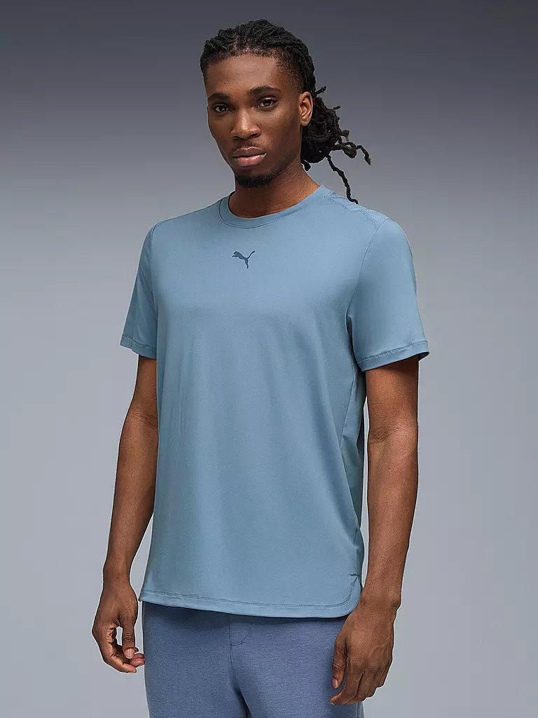 PUMA | Herren Fitnessshirt CLOUDSPUN BRANDED | hellblau