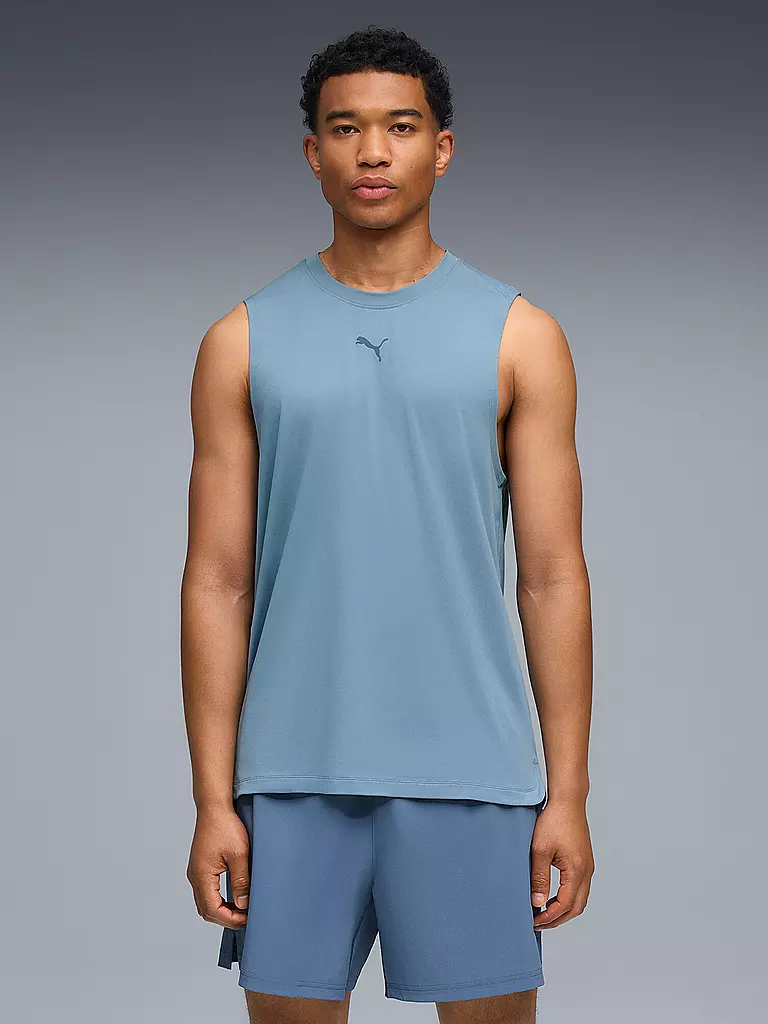 PUMA | Herren Fitnesstank CLOUDSPUN | hellblau