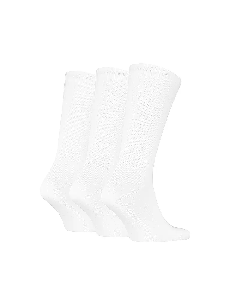 PUMA | Herren Freizeitsocken RIB Logo Crew 3er Pack | weiss