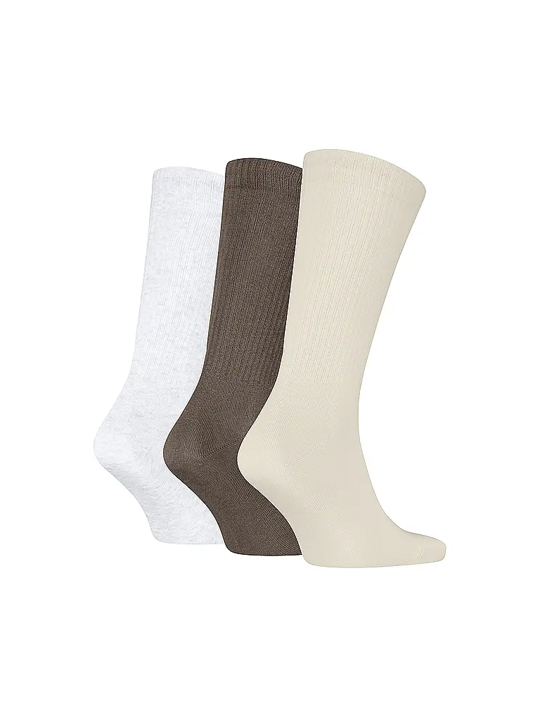 PUMA | Herren Freizeitsocken RIB Logo Crew 3er Pack | braun