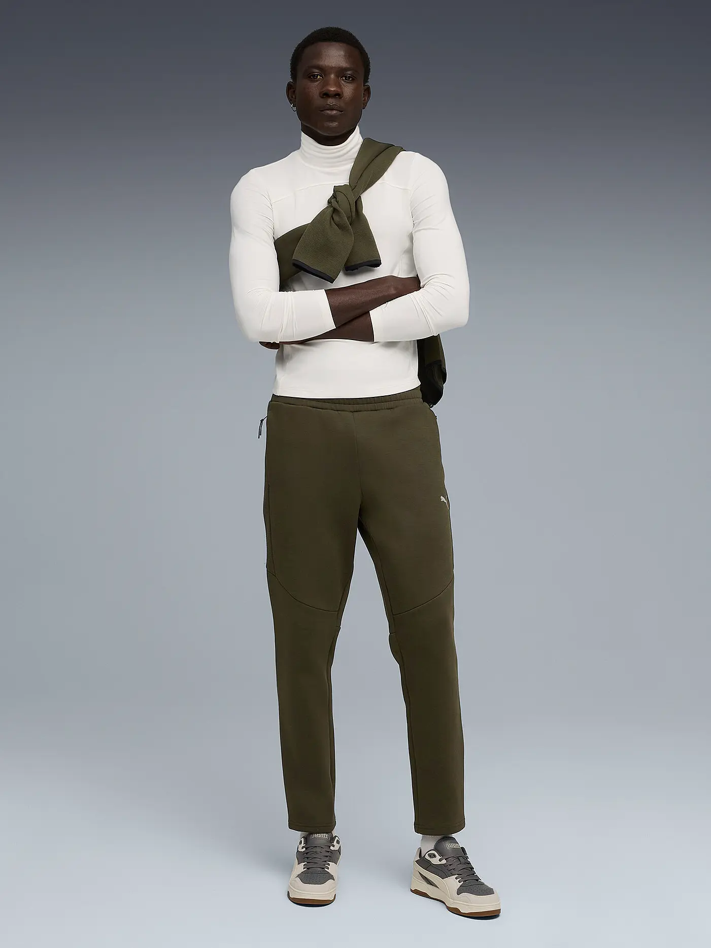 PUMA | Herren Jogginghose EVOSTRIPE  | olive