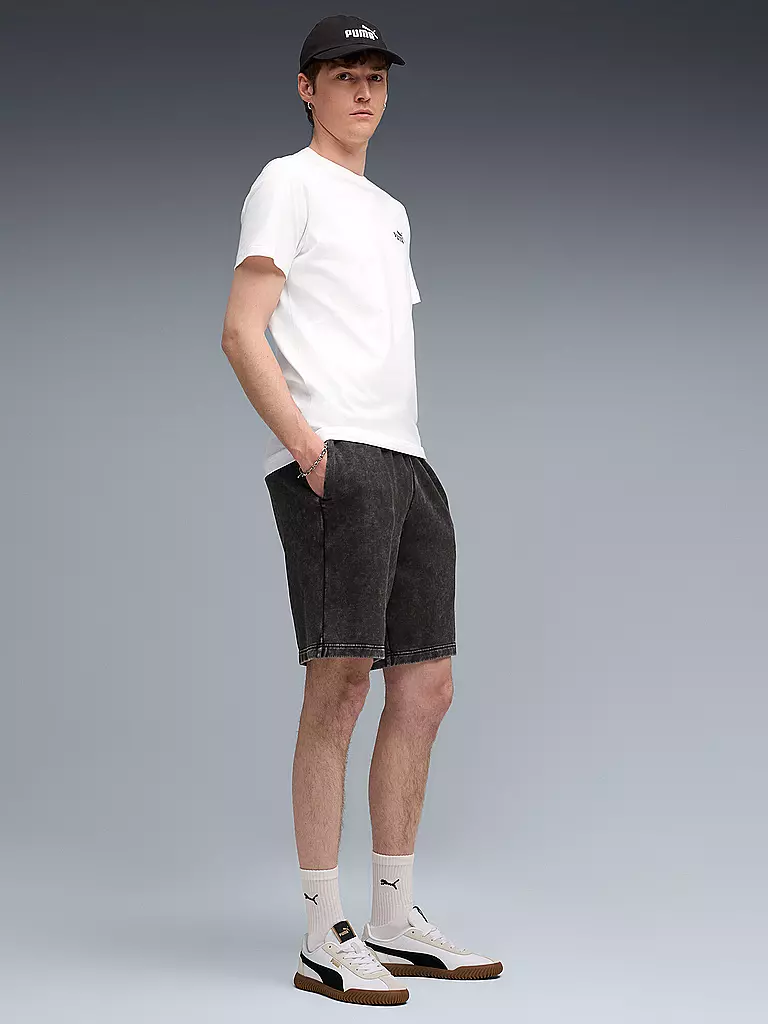 PUMA | Herren Shirt ESS ELEVATED Relaxed Wash  | schwarz