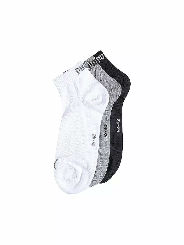 PUMA | Herren Socken Quarter 3er Pkg.  | grau