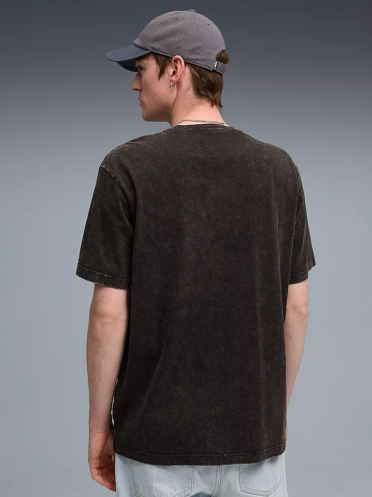 PUMA | Herren T-Shirt ESS ELEVATED Relaxed Wash | schwarz