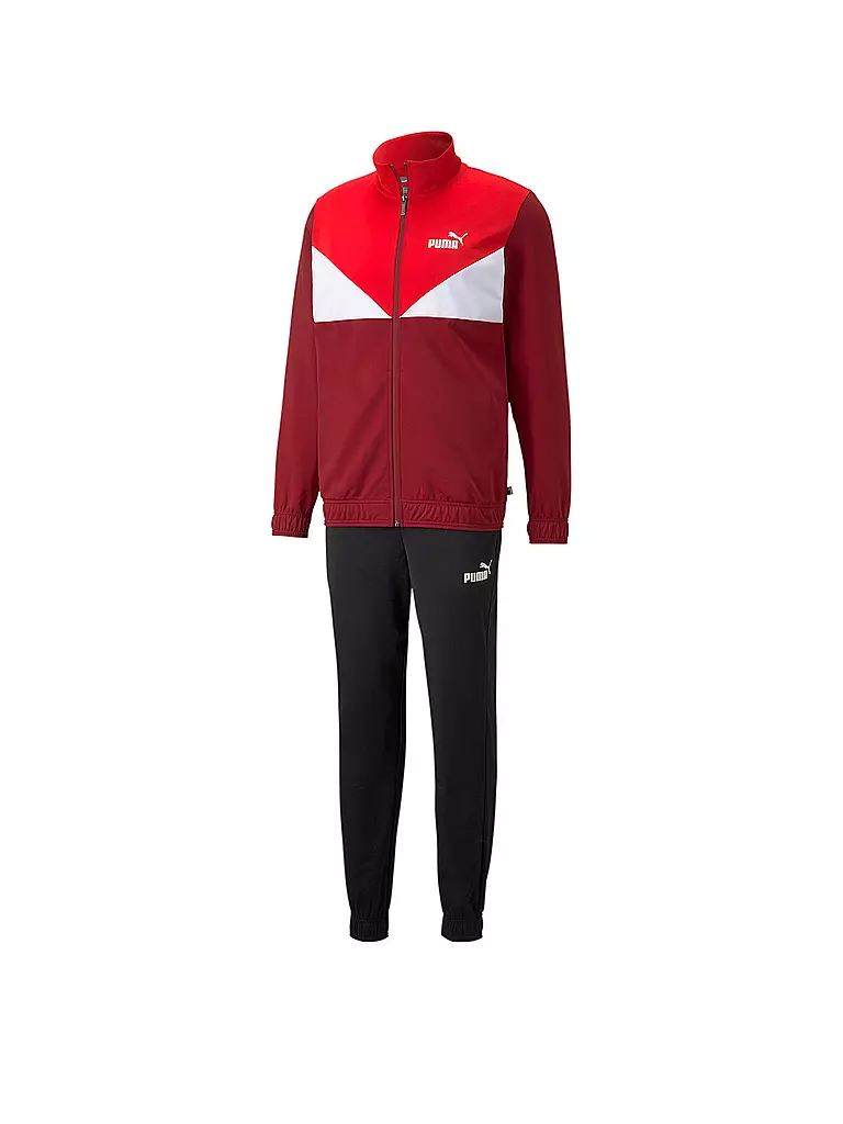 PUMA | Herren Trainingsanzug Colourblock | rot