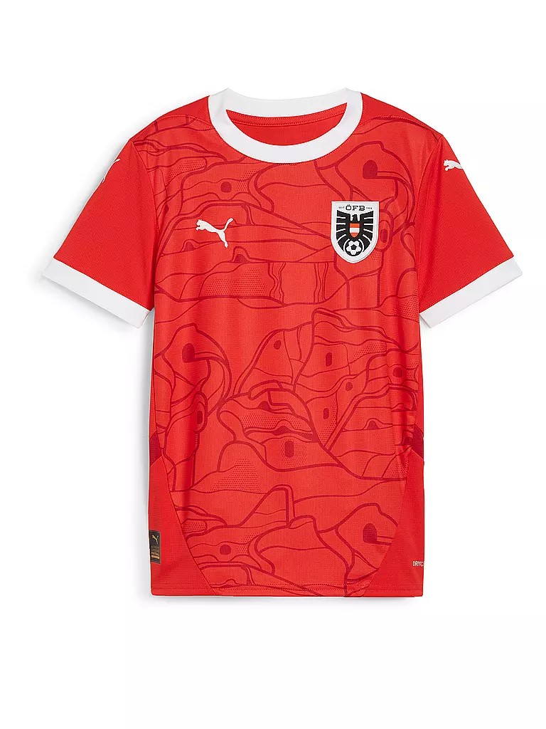 PUMA | Kinder Fußball Heimtrikot Österreich 2024 | rot