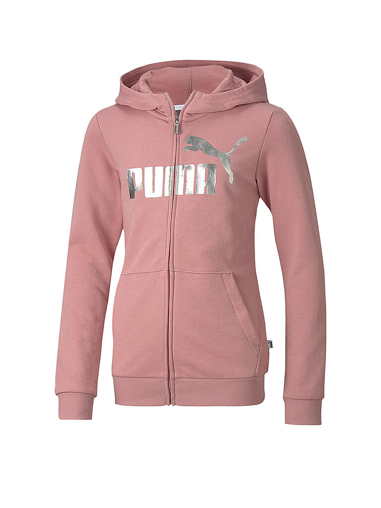 PUMA | Mädchen Sweatjacke mit Kapuze Essentials+ | rosa