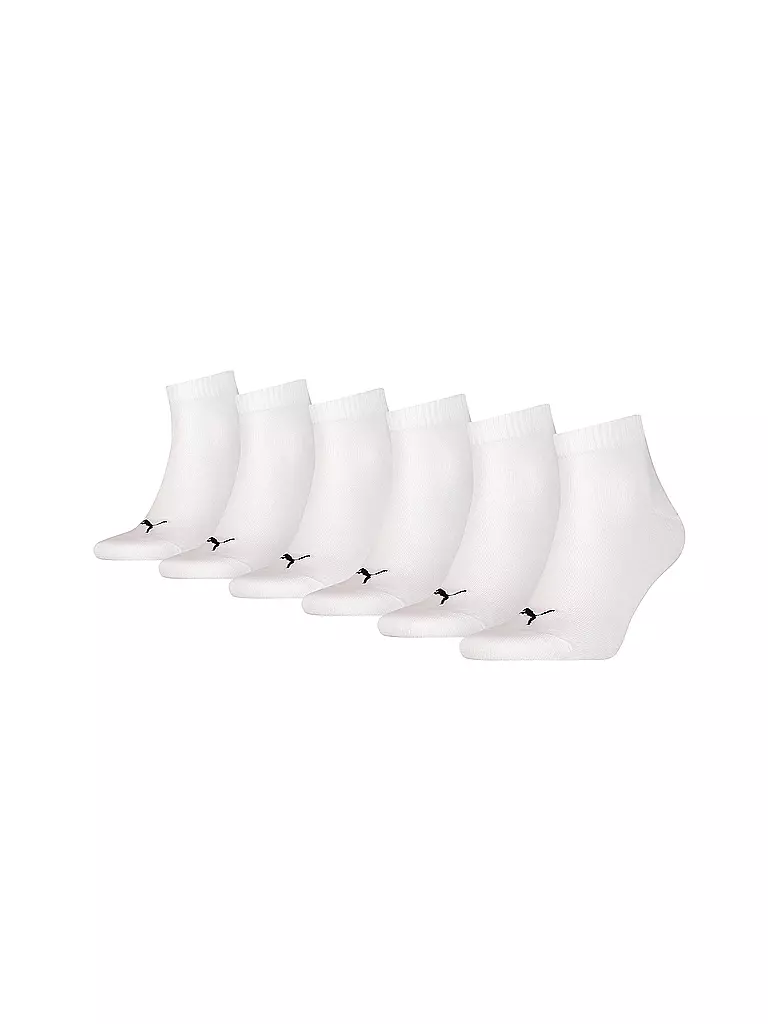 PUMA | Socken Quarter Plain 6p Ecom 6er Pkg. | weiß