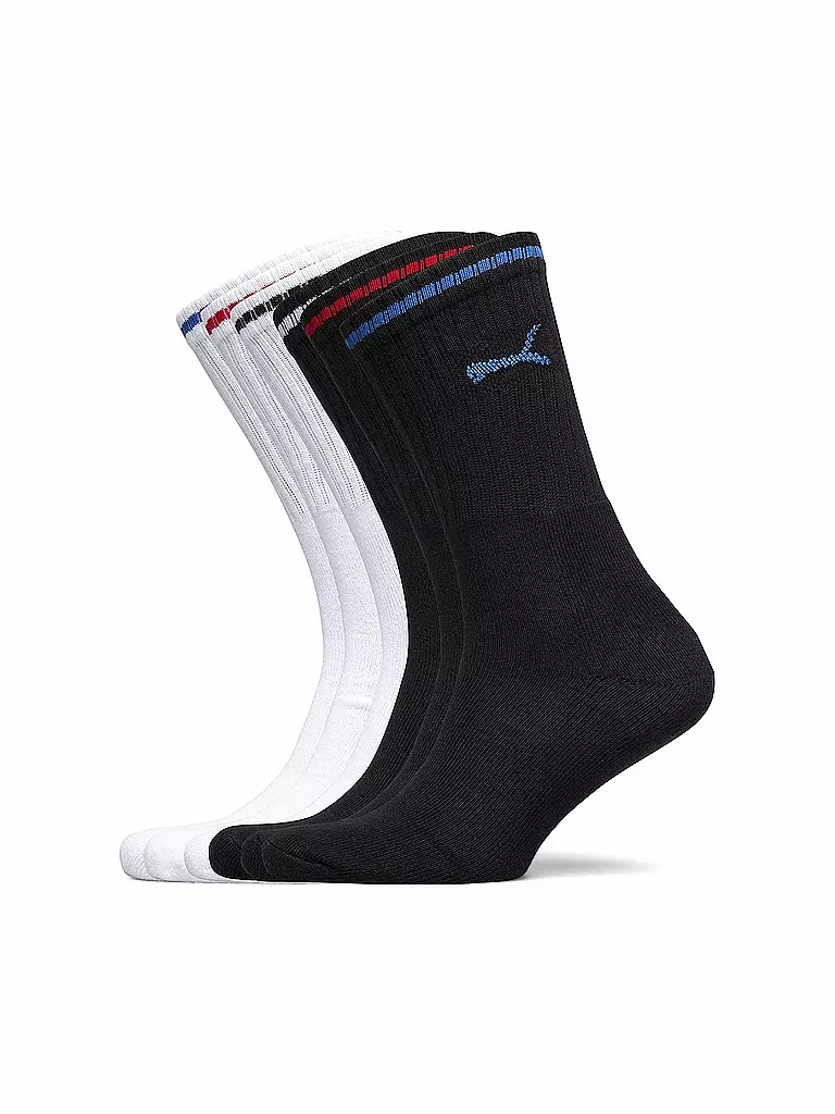 PUMA | Socken Rew Stripe  Ecom 6er Pkg. | schwarz