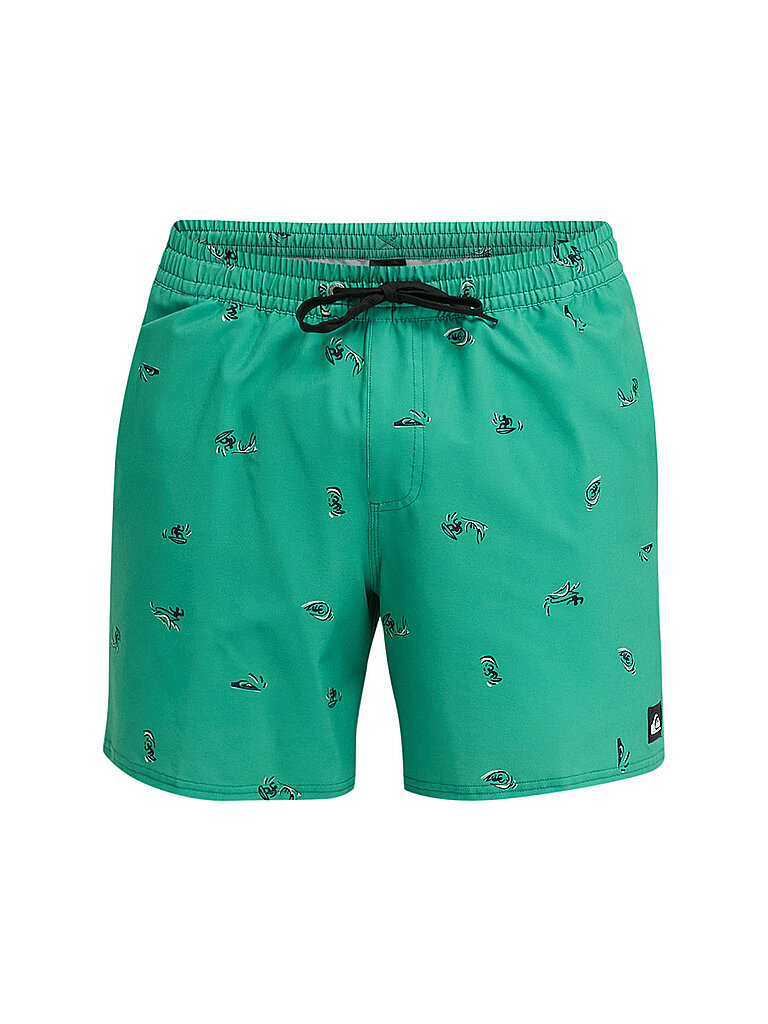 Herren Badeshorts Stretch Printed Volley 16 grün L M