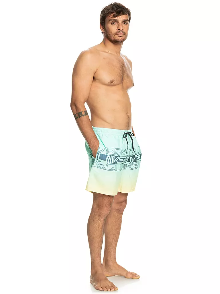 QUIKSILVER | Herren Badeshort Everyday Wordblock 17"  | mint