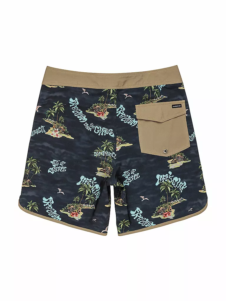 QUIKSILVER | Herren Beachshort Surfsilk Scallop 18" | schwarz
