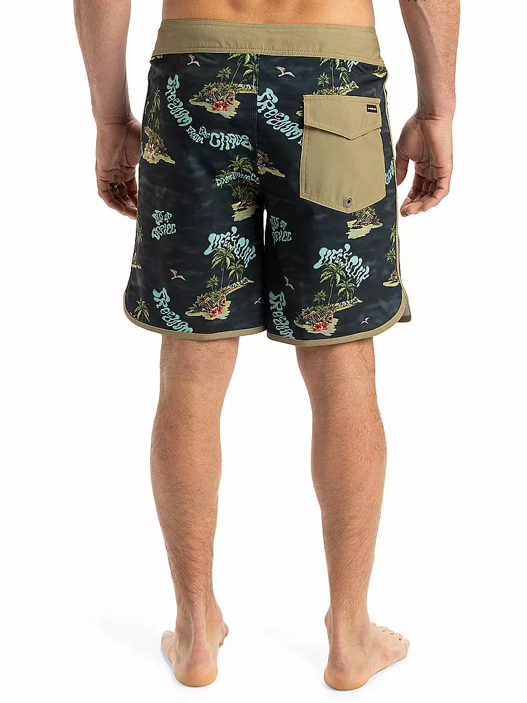 QUIKSILVER | Herren Beachshort Surfsilk Scallop 18" | schwarz