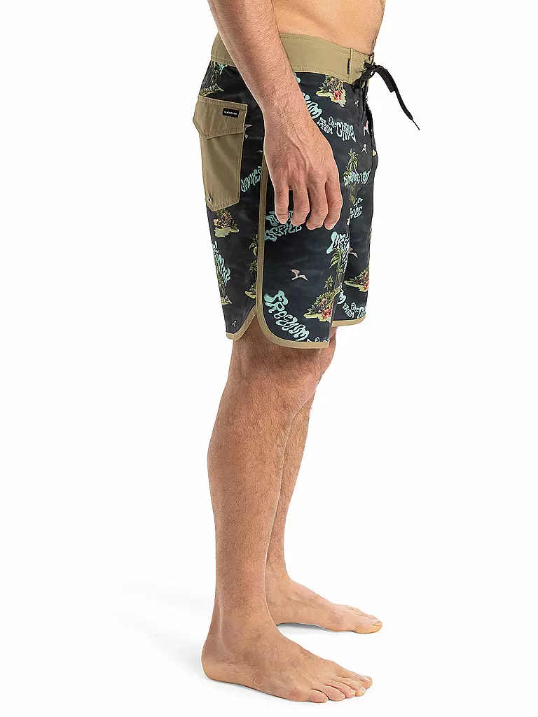 QUIKSILVER | Herren Beachshort Surfsilk Scallop 18" | schwarz