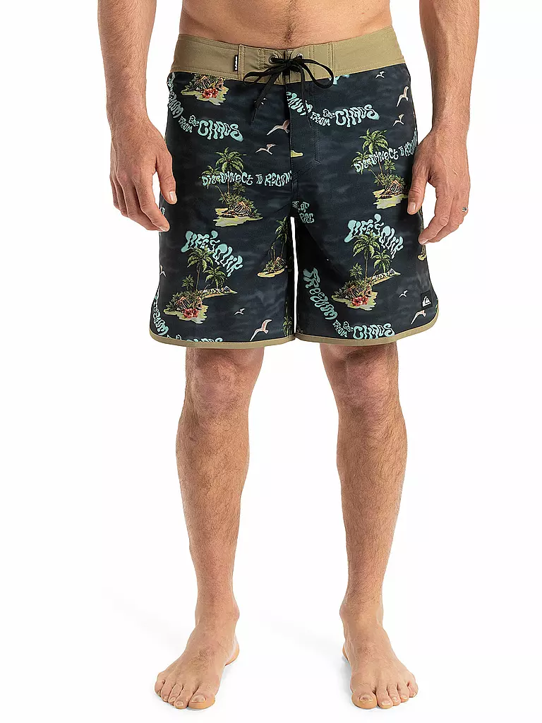 QUIKSILVER | Herren Beachshort Surfsilk Scallop 18" | schwarz