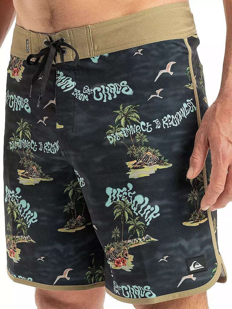QUIKSILVER | Herren Beachshort Surfsilk Scallop 18" | schwarz
